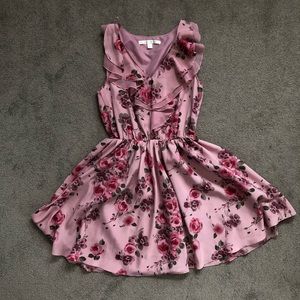 [Lauren Conrad] Blush pink floral dress for spring